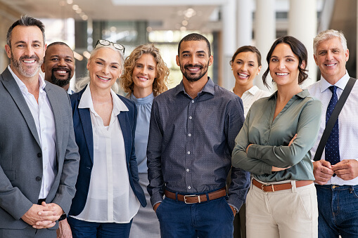 Group of happy people